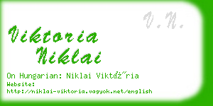 viktoria niklai business card